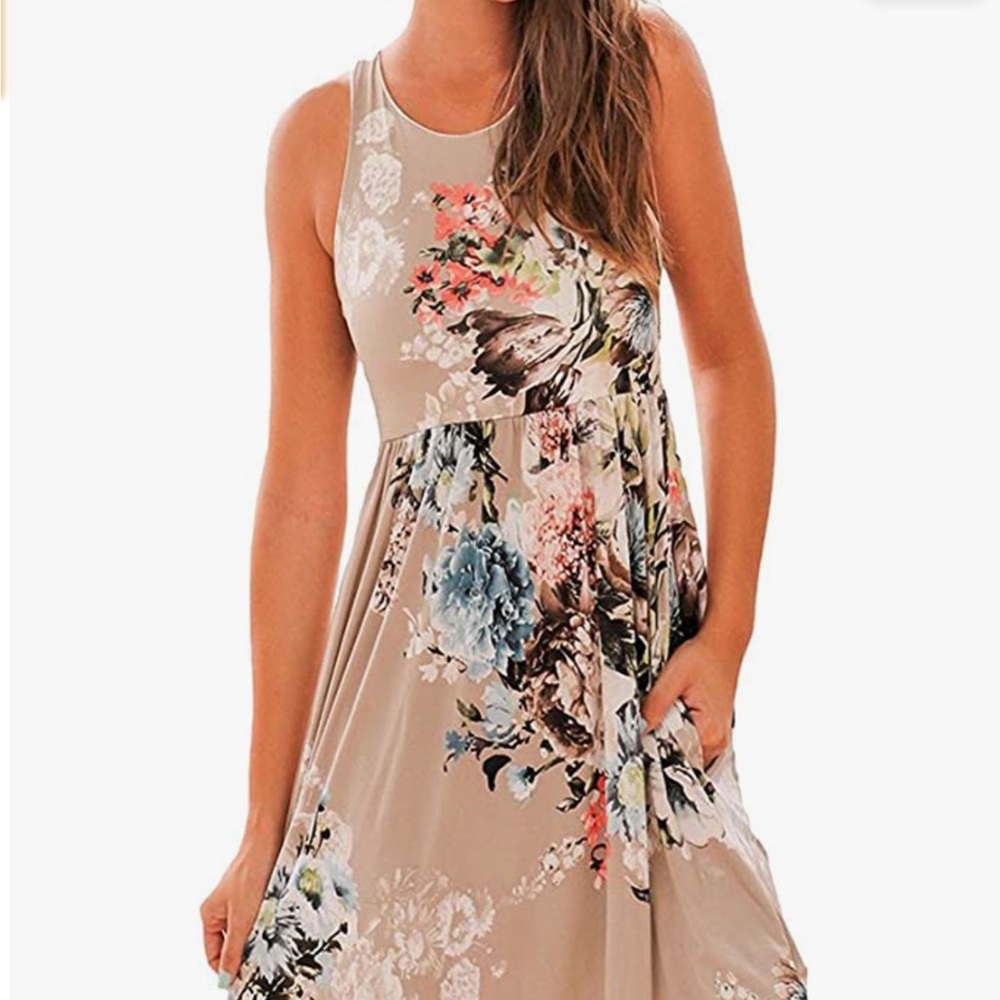 NWOT RACERBACK MIDI TANK DRESS